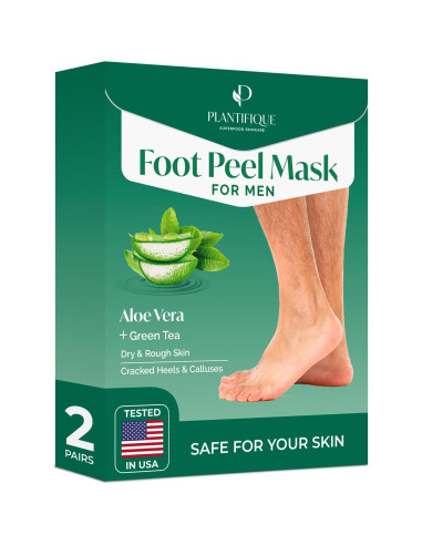 Mascarilla Exfoliante para Pies Plantifique 4 Paquetes Hombres y Mujeres