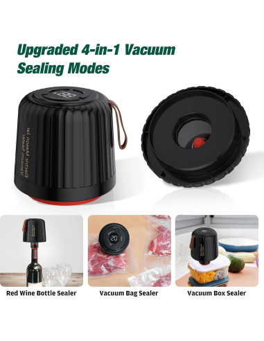 Sellador al vacío eléctrico ZenTong Infi 4 en 1 para frascos