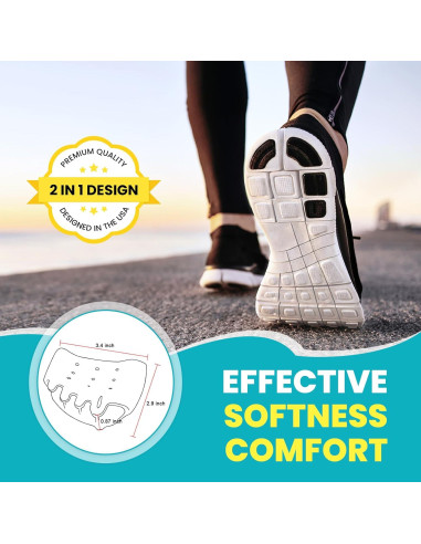 Separadores de Dedos y Almohadillas Metatarsales TASZOOS - 4 PCS