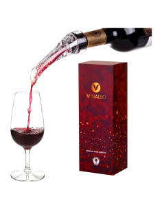 Aerador de Vino VINALLO con Tapón de Silicona Reutilizable