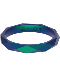 Anillo de Silicona QALO Geo Verde Holográfico Talla 10 2