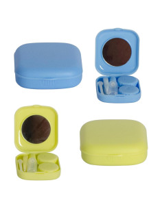 Estuche para Lentes de Contacto IHYjinchoo 2 Piezas Azul Verde