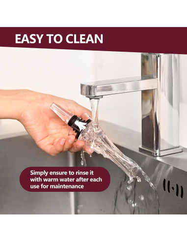 Aerador de Vino VINALLO con Tapón de Silicona Reutilizable