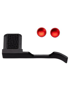 Empuñadura de Pulgar de Metal para Fujifilm X100V/X100VI - Cuero Negro