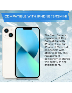 Reemplazo Cámara Trasera iPhone 13 Mini Doble Lente 12MP 2