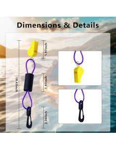 Silbato de Seguridad Sanfylikus 120dB Impermeable 2 Paquete 2