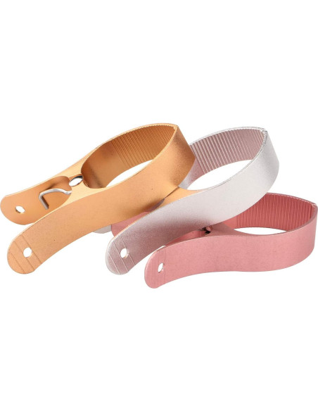 Pinzas de Toalla de Playa Z ZICOME - Juego de 3 Aluminio 10.4 cm