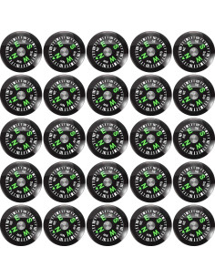 200 Piezas Brújula de Botón BBTO para Camping y Senderismo 2