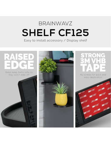 Soporte Flotante Universal BRAINWAVZ CF125 Negro 11.7x10.7cm