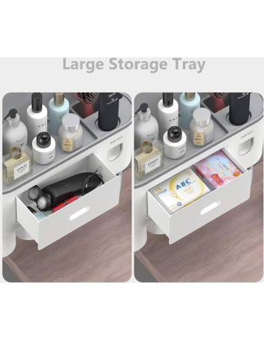 Soporte de Cepillos de Dientes TuCao con Dispensador Automático Gris
