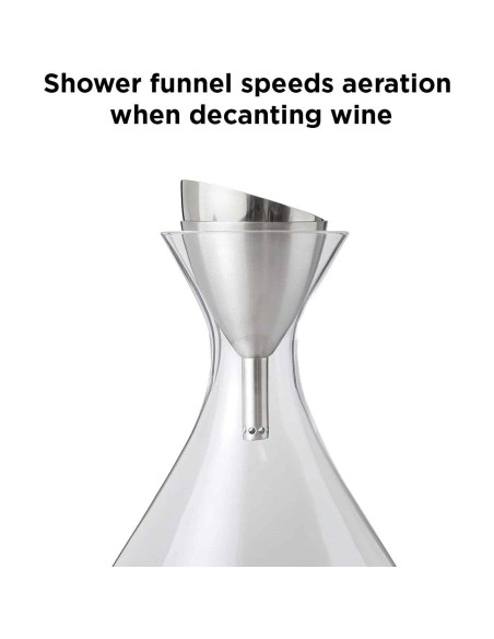 Embudo Aerador de Vino Rabbit con Filtro de Sedimentos 236ml