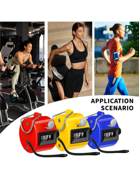 Contador Mecánico de Clicks VYNFLICK 4 Dígitos Rojo