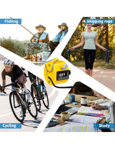 Contador Mecánico de Clicks VYNFLICK 4 Dígitos Rojo