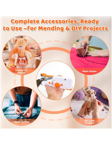 Mini Máquina de Coser Eléctrica Portátil LM-17 para Viajes