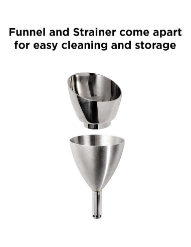 Embudo Aerador de Vino Rabbit con Filtro de Sedimentos 236ml