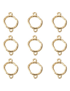 20 Conectores Redondos de Aleación Fashewelry para Joyería