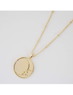 Collar Luna Creciente HONEYCAT en Oro 18k - Joyería Minimalista 2