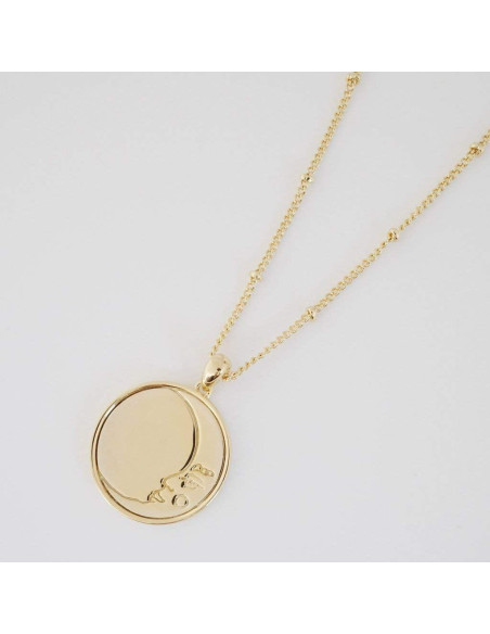 Collar Luna Creciente HONEYCAT en Oro 18k - Joyería Minimalista