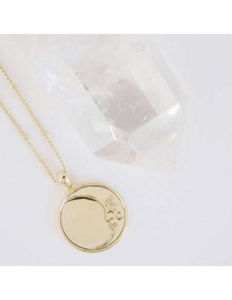Collar Luna Creciente HONEYCAT en Oro 18k - Joyería Minimalista