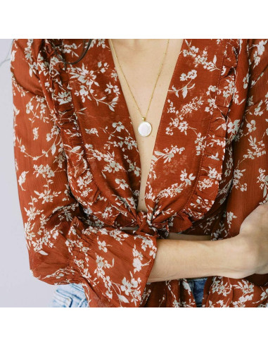 Collar Luna Creciente HONEYCAT en Oro 18k - Joyería Minimalista