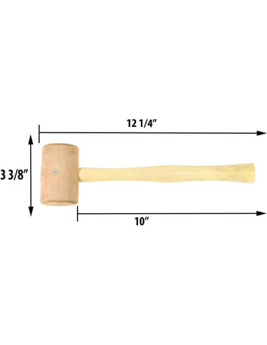 Conjunto Mandril y Martillo de Cuero Bench Wizard 1-15