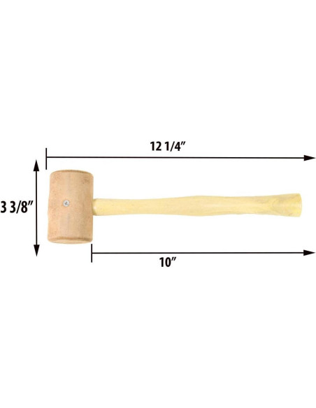 Conjunto Mandril y Martillo de Cuero Bench Wizard 1-15