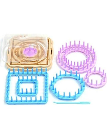 Telar de Flores Clover Hana-Ami 6 Formas Rosa/Azul