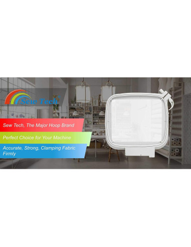 Aro de Bordado Sew Tech 4.7x4.7" (120x120 mm) para Husqvarna y Pfaff