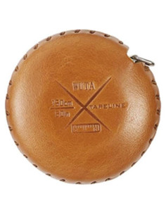 Cinta Métrica Retráctil WUTA de Cuero Genuino 150 cm