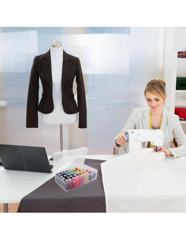 Caja de Hilo de Costura JoyHuaTrade 42 Ranuras 58 Hilos