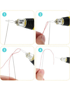 Enhebradores de Agujas LED WILLBOND - 2 Piezas Iluminadas 2