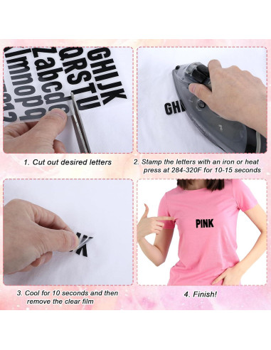 12 Hojas Letras y Números de Transferencia Térmica DIVINA VITAE