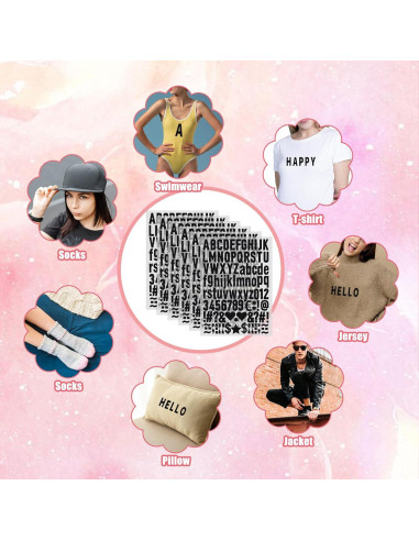 12 Hojas Letras y Números de Transferencia Térmica DIVINA VITAE