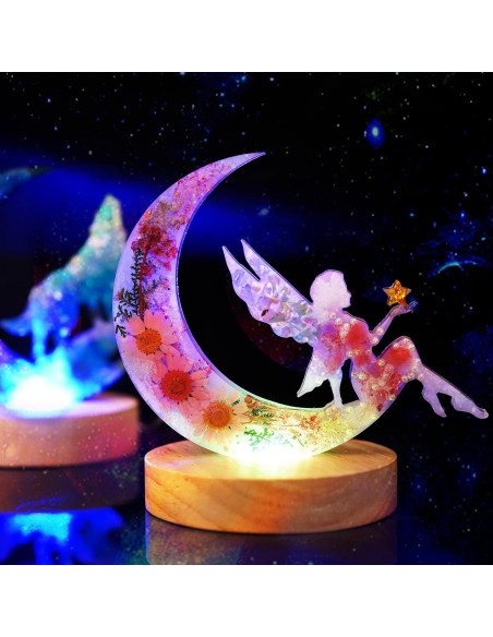 Moldes de Silicona para Resina Epoxi LET'S RESIN - Luna Creciente