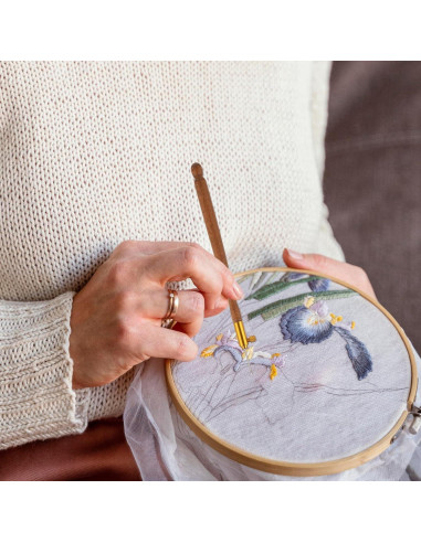 Kit de Ganchos de Bordado Tambour Styquenzer con Agujas