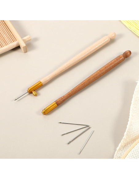 Kit de Ganchos de Bordado Tambour Styquenzer con Agujas