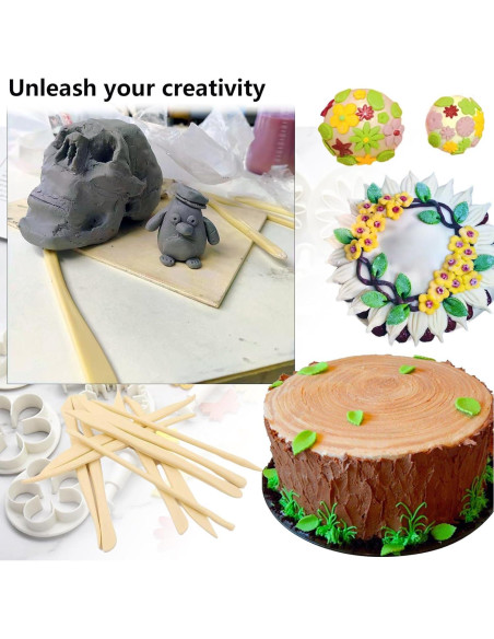 Kit de Herramientas de Arcilla CUNSWEN 43 Pcs - Moldes y Doble Extremo