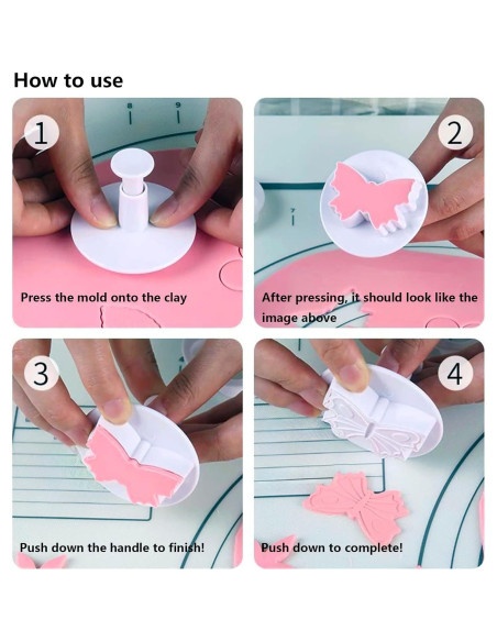 Kit de Herramientas de Arcilla CUNSWEN 43 Pcs - Moldes y Doble Extremo