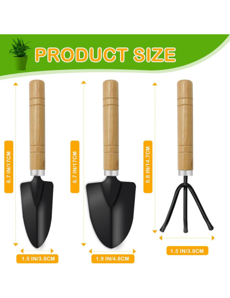 Conjunto de Herramientas de Jardín Mini Anerwarm 3 Piezas