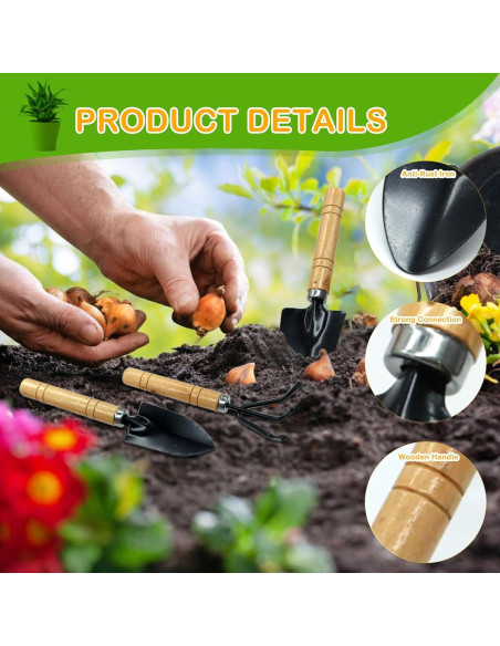 Conjunto de Herramientas de Jardín Mini Anerwarm 3 Piezas