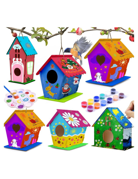 Kit de Manualidades Casa para Aves Hapray 6 Proyectos Niños 5-12 Años