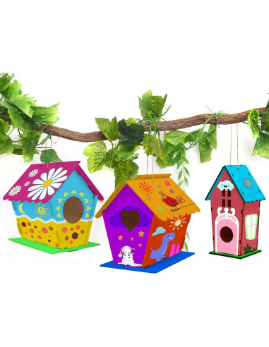 Kit de Manualidades Casa para Aves Hapray 6 Proyectos Niños 5-12 Años