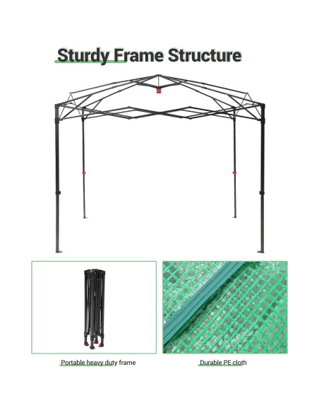 Invernadero Pop Up 2.44x1.83m Hipicute para Jardín y Patio