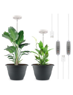 Kit de Jardinería Inteligente RooTrimmer - 2 Macetas 28 cm con LED