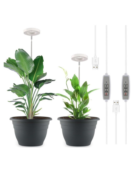 Kit de Jardinería Inteligente RooTrimmer - 2 Macetas 28 cm con LED