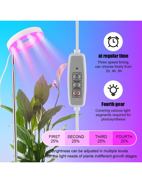 Kit de Jardinería Inteligente RooTrimmer - 2 Macetas 28 cm con LED