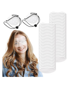 50 Protectores Faciales Desechables para Ducha Xorim