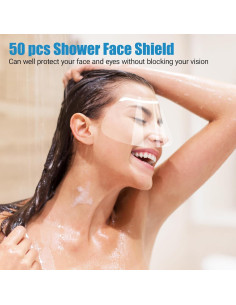 50 Protectores Faciales Desechables para Ducha Xorim 2