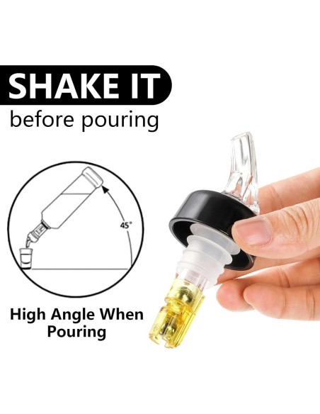 Vertedores de Botellas de Licor WUWEOT 12 Piezas 45 ml