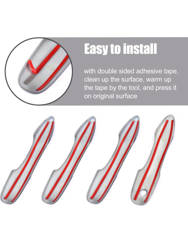 Cubierta de Manija de Puerta Exterior ABS Negro Brillante Toyota